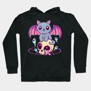 Skull Cat Kawaii Hoodie